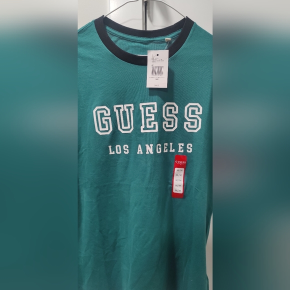 Guess shirt Los Angeles green M - Picture 2 of 6